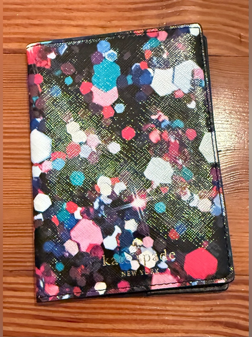 KATE SPADE Bright Jewel Passport Cover NEW
